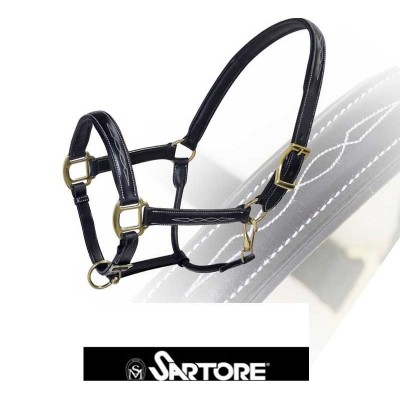 CAPEZZA CUOIO FIBBIE OTTONE SARTORE