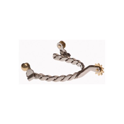 SPERONI WESTERN INOX A TRECCIA LAKOTA