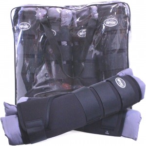 STINCHIERE DA TRASPORTO NERE CON CUSCINI GRIGI WINNER