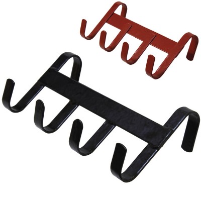 PORTABRIGLIA A QUATTRO GANCI IN METALLO DA APPENDERE COLORE NERO SARTORE