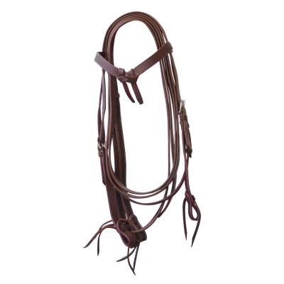 TESTIERA FIOCCO CUOIO LISCIO C/REDINI LAKOTA