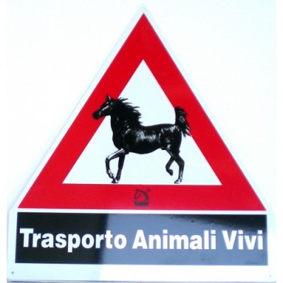 CARTELLO TRASPORTO ANIMALI VIVI