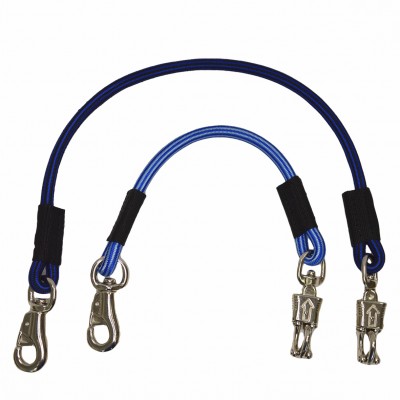 LUNGHINA ELASTICA PER BOX CON MOSCHETTONI PESANTI TURCHESE SARTORE