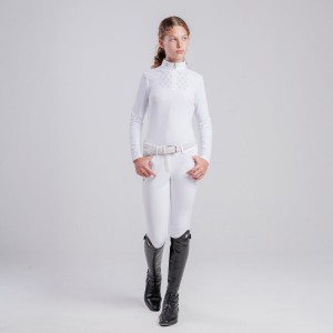 POLO DA BAMBINA MANICHE LUNGHE CAVALLERIA TOSCANA