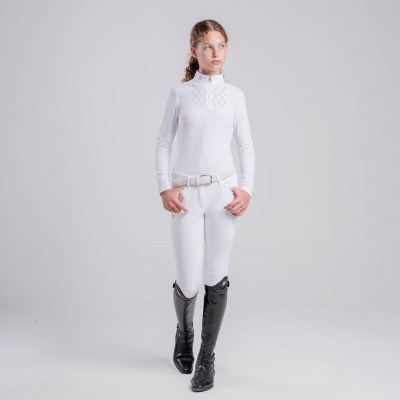 POLO DA BAMBINA MANICHE LUNGHE CAVALLERIA TOSCANA