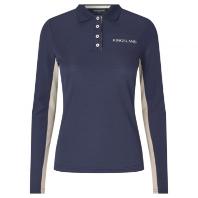 KLAMY LADIES LS POLO SHIRT KINGSLAND